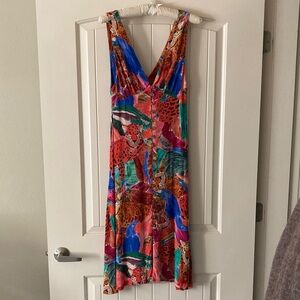 Farm Rio Animal Collage Midi Dress